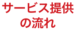 サービス提供の流れ