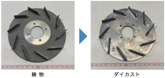 鋳物からダイカストへ合理化